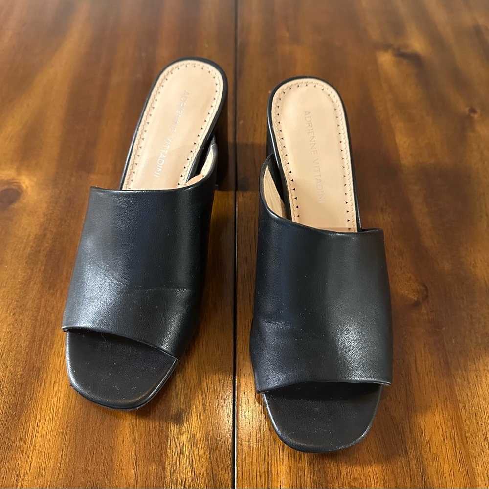 Adrienne Black SlipOn Heels